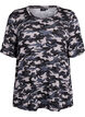 T-shirt med TENCEL&trade; Lyocell og armyprint, Gr&aring;, Packshot image number 0