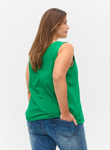 Bomulds top med elastik i bunden, Jolly Green, Model image number 1