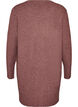 Meleret strik cardigan med lommer, Lyser&oslash;d, Packshot image number 1