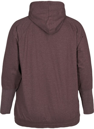 Sweatshirt med justerbar bund, Fudge Mel. , Packshot image number 1