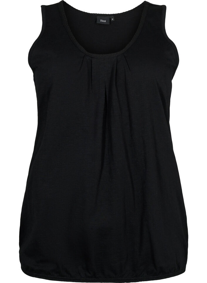 2-pak bomuldstop med blondekant, Rosebloom / Black, Packshot image number 3