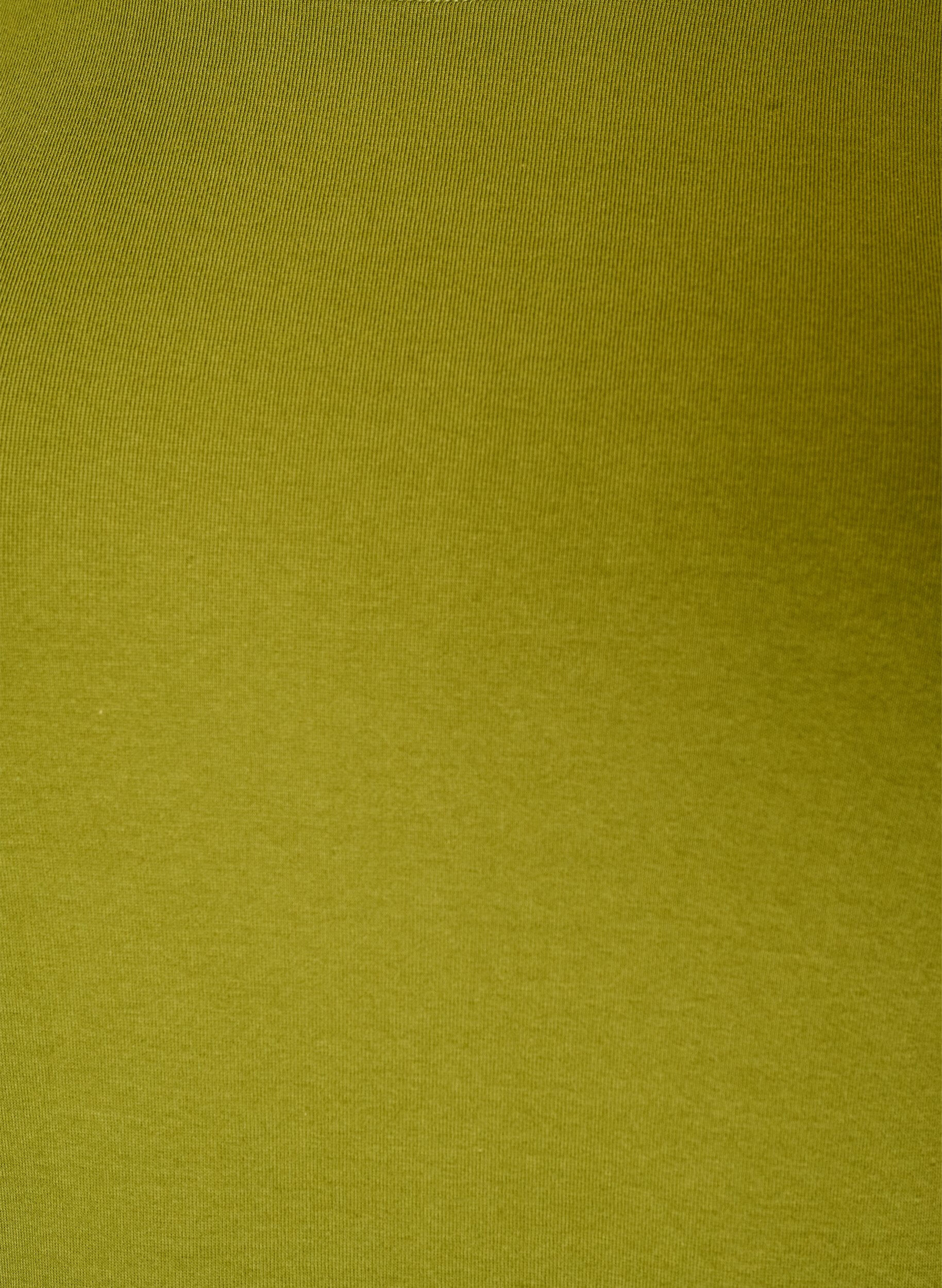 ZizziLang&aelig;rmet basis T-shirt med rund hals, Gr&oslash;n, Packshot image number 2