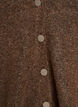 Cardigan med dekorative knapper og V-hals, Brun, Packshot image number 2