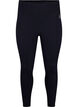 Træningstights med forstærkning ved inderlår, Black, Packshot image number 0