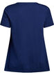 T-shirt med rund hals og A-facon, Bl&aring;, Packshot image number 1