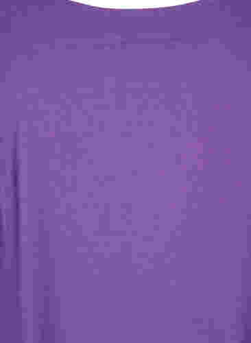 Kortærmet kjole i bomuld, Deep Lavender, Packshot image number 2