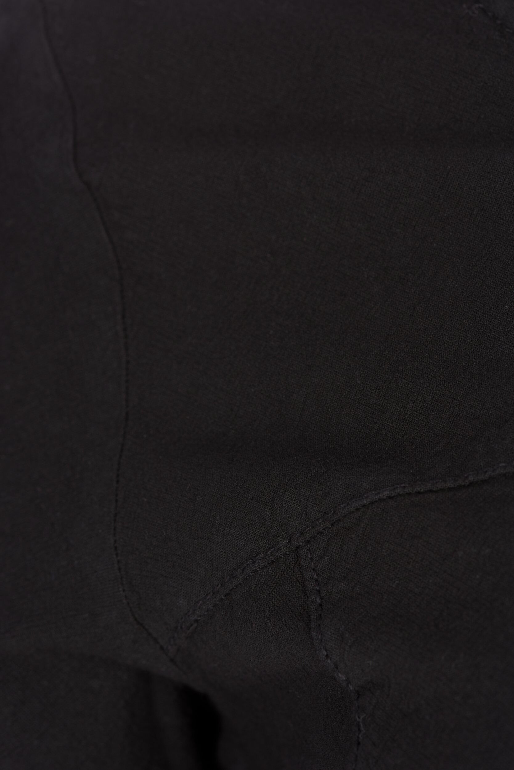 ZizziKort&aelig;rmet kjole i bomuld, Sort, Packshot image number 2