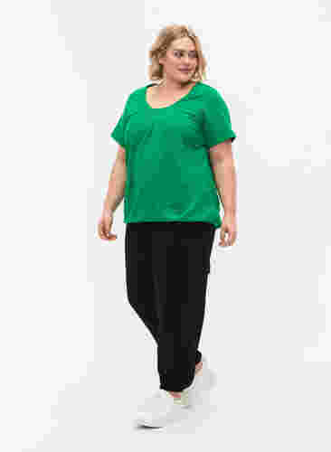 Kortærmet bomulds t-shirt, Jolly Green, Model image number 2