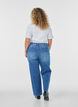 Straight jeans med let slidt udtryk, Bl&aring;, Model image number 1