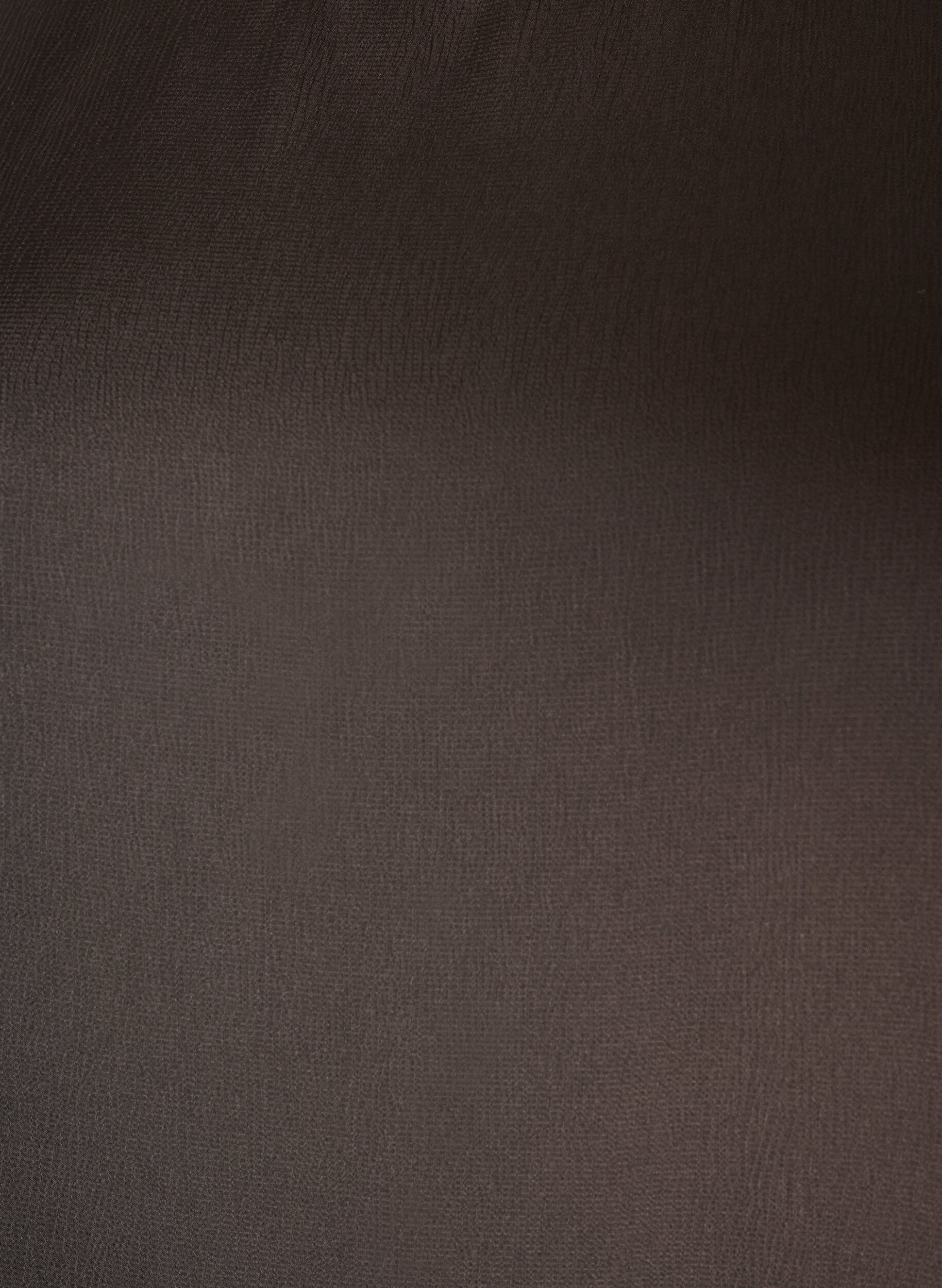 ZizziSatinbluse med albuelange &aelig;rmer, Brun, Packshot image number 2