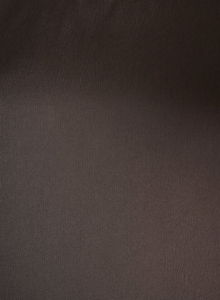 Satinbluse med albuelange &aelig;rmer, Brun, Packshot image number 2