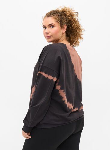 Bomulds sweatshirt med cool print, Rawhide, Model image number 1
