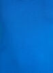 Ensfarvet basis top i bomuld, Bl&aring;, Packshot image number 2
