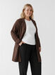 Lang blazer med lommer, Brun, Model image number 0