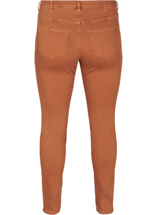 Højtaljede super slim Amy jeans, Brown ASS, Packshot image number 1