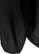 Bluse med balloneffekt og chiffondetaljer, Sort, Packshot image number 3