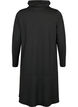 Jerseykjole med høj hals og lommer, Sort, Packshot image number 1