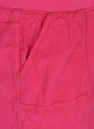 Løse shorts i bomuld, Pink Yarrow, Packshot image number 2