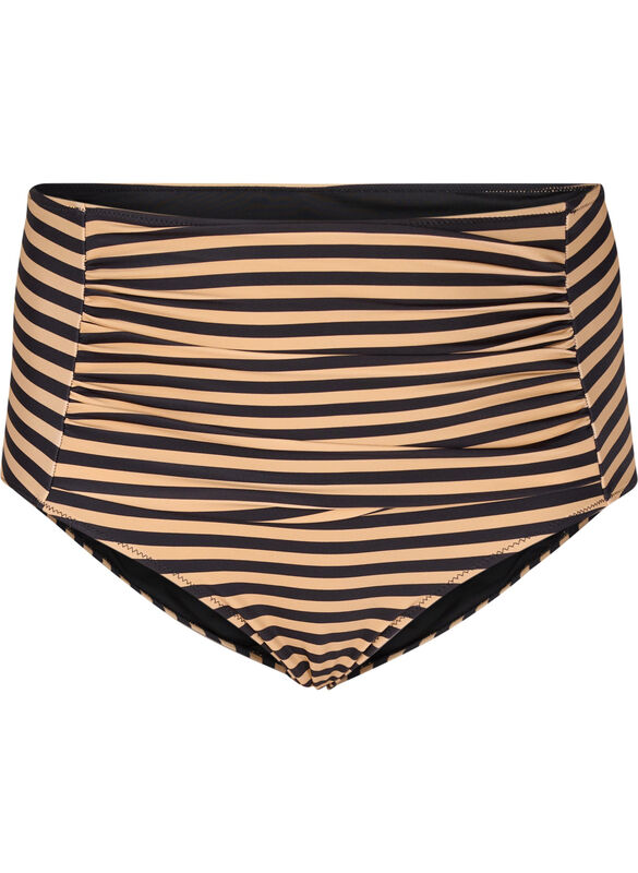 HøJtaljet Bikinitrusse Med Striber