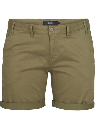 Regular fit shorts i bomuld , Tarmac, Packshot image number 0