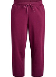 Sweatpants med lommer, M&oslash;rk Bordeaux