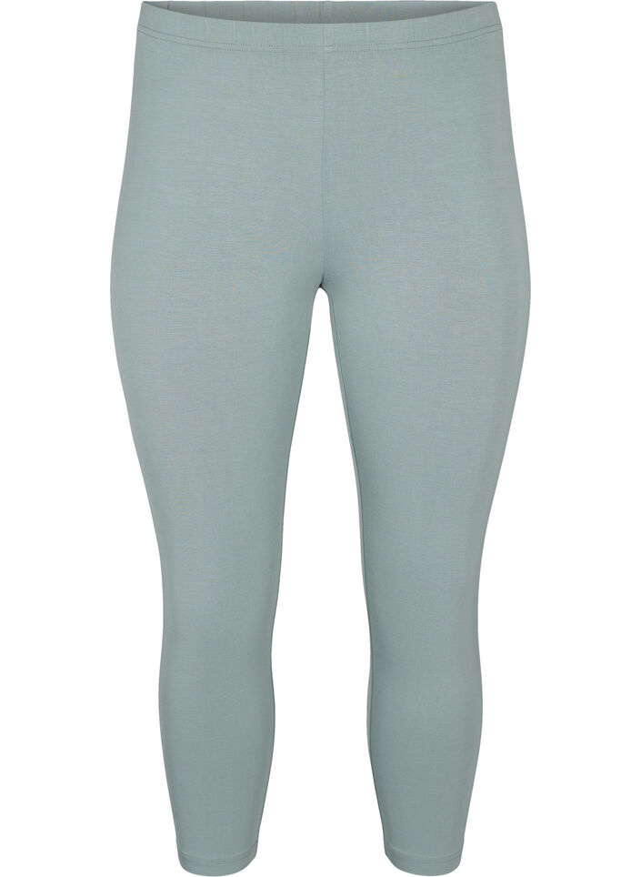 Basis 3/4 leggings i viskose , Gr&oslash;n, Packshot image number 0