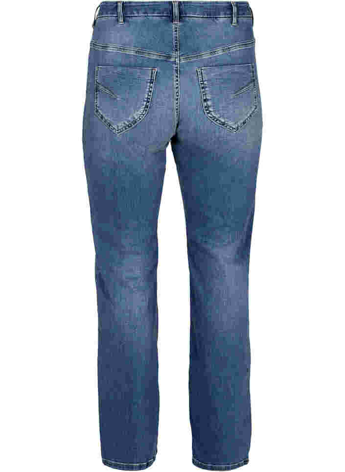 Højtaljede regular fit Gemma jeans, Light blue denim, Packshot image number 1
