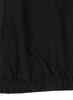 Bluse med korte ærmer, Black, Packshot image number 2