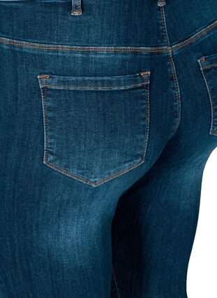 Super slim Amy jeans med høj talje, Dark Blue, Packshot image number 3