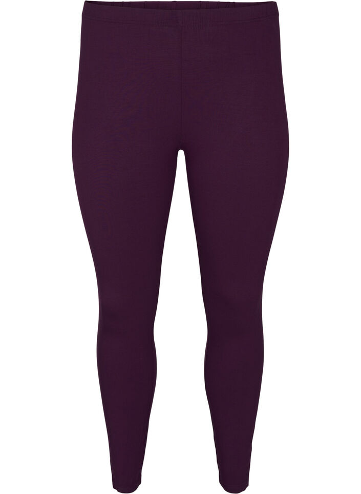 Basis leggings i viskose, Lilla, Packshot image number 0