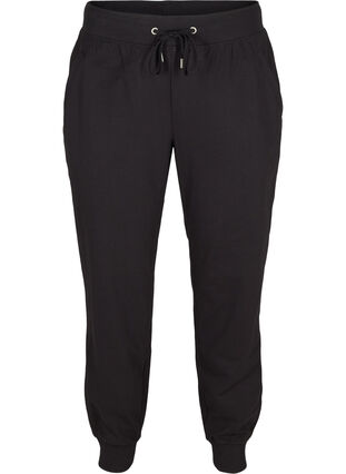 Sweatpants med lommer, Black, Packshot image number 0