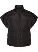 Puffervest med justerbar talje, Sort, Packshot image number 0