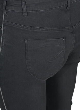 Ekstra slim Sanna jeans med lurex, Black, Packshot image number 3
