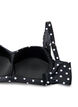 Bikini overdel med vattering og print, Sort, Packshot image number 3