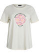 T-shirt med motiv, Vanilla, Packshot image number 0