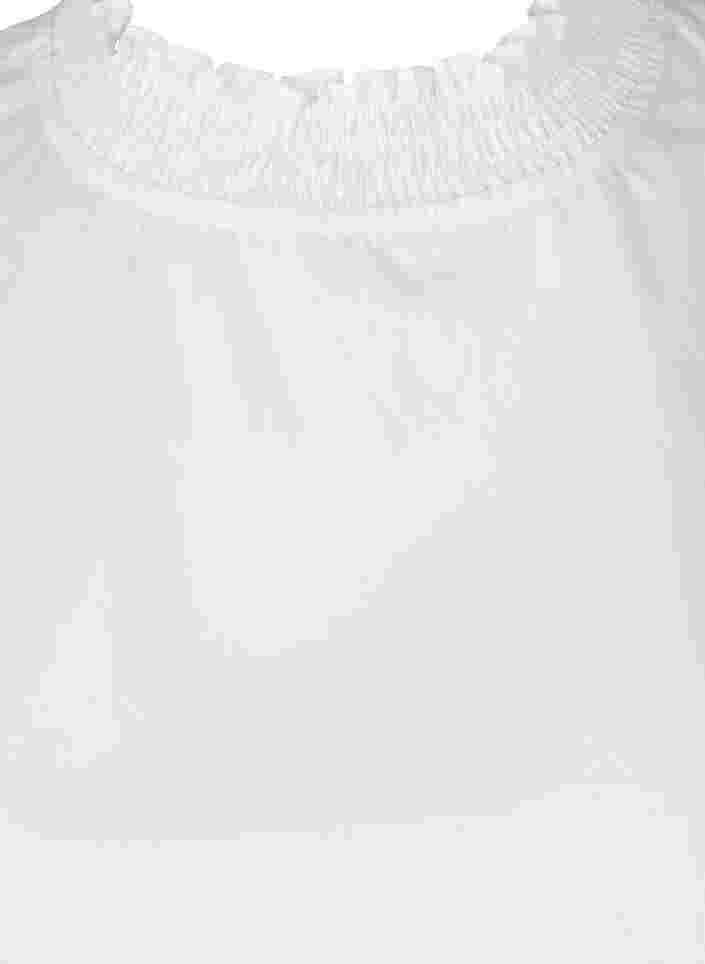 Skjortekrave med smock, Bright White, Packshot image number 2