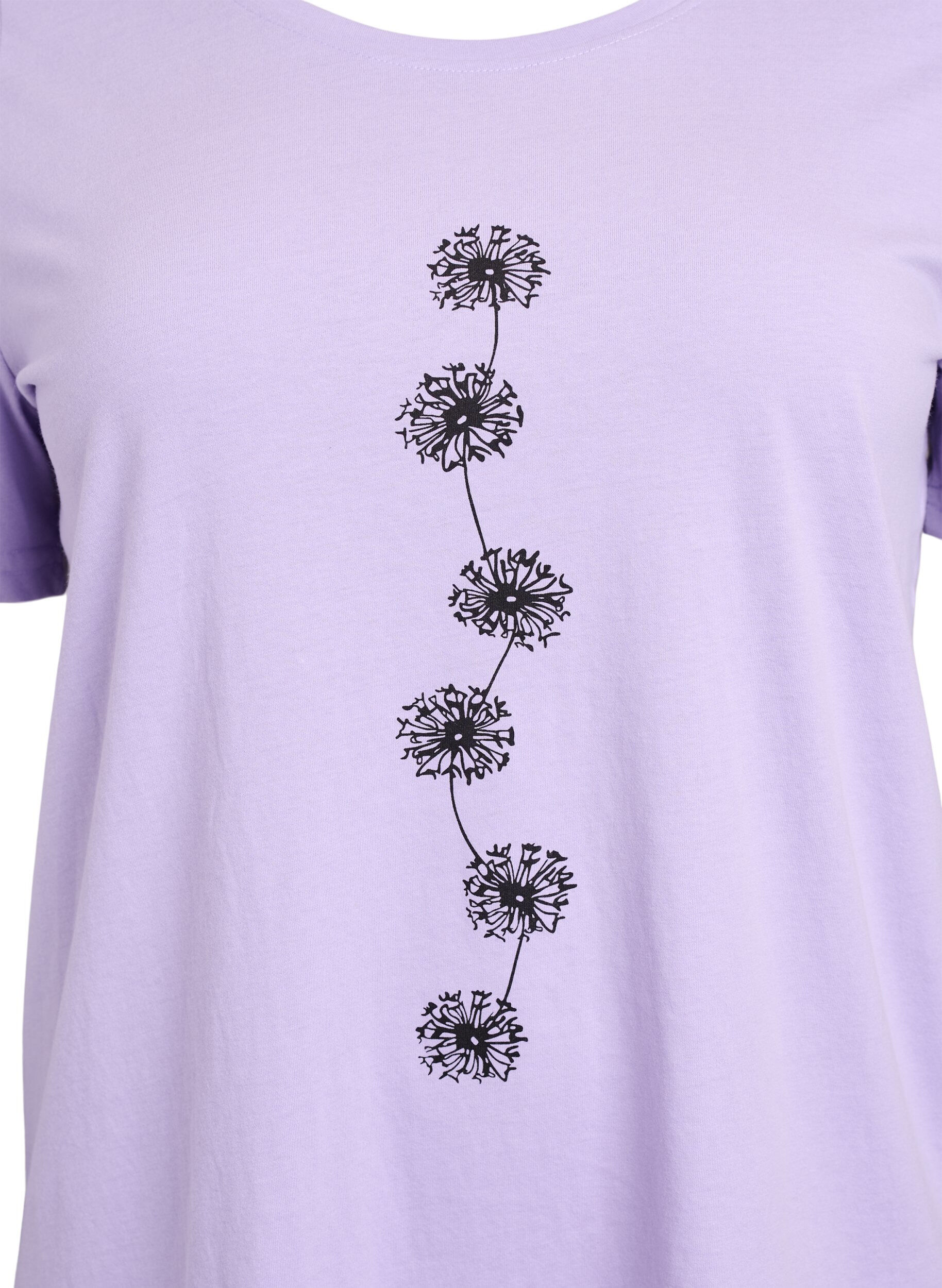 Zizzi FLASH - T-shirt med motiv, Lilla, Packshot image number 2