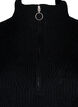FLASH - Strikkjole med høj hals, Black, Packshot image number 2
