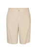 Bermudashorts i h&oslash;r og viskose med h&oslash;j talje, Beige, Packshot image number 0