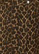 Kort denimnederdel med leopardprint og A-snit, Brun, Packshot image number 2