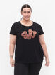 Trænings t-shirt med print, Black w. Graphics, Model image number 0