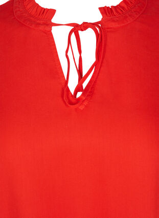 Kjole med 3/4 ærmer, Fiery Red, Packshot image number 2