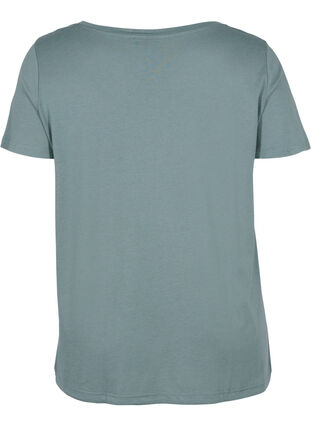 Kortærmet t-shirt med justerbar bund, Balsam Green, Packshot image number 1
