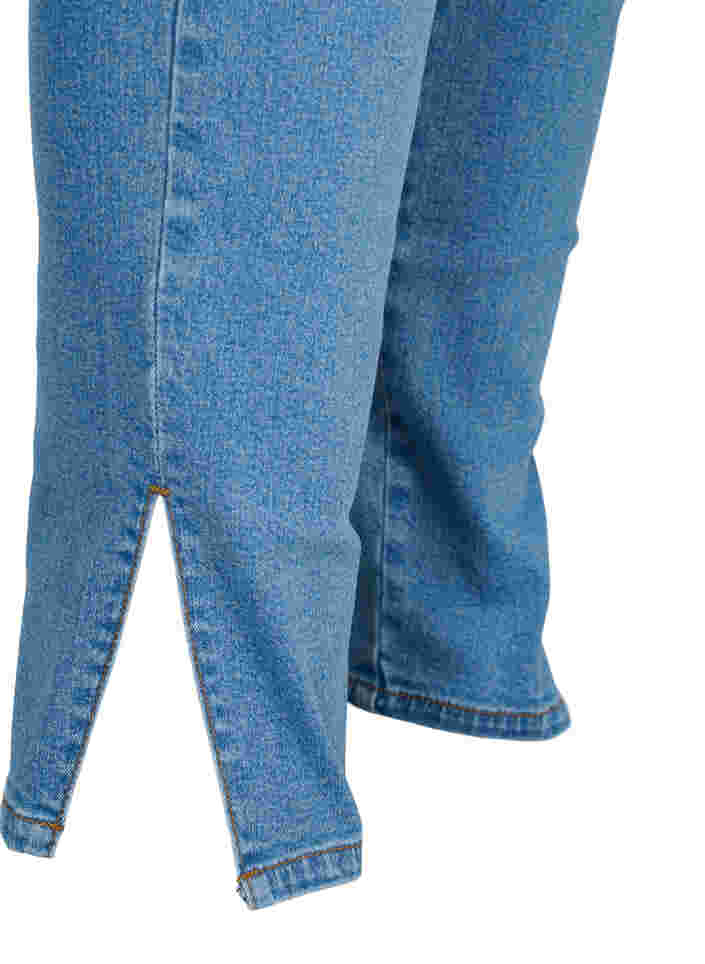 Amy jeans med høj talje og slids, Light blue, Packshot image number 3