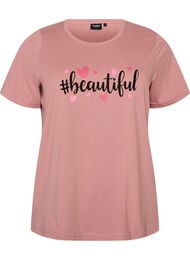 T-shirt med motiv, Lyser&oslash;d