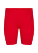 Ensfarvede basis cykelshorts, R&oslash;d, Packshot image number 0