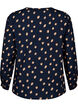 FLASH - Langærmet bluse med print, Blue Double Dot, Packshot image number 1