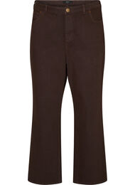 Farvede Kiana jeans med lige pasform, Brun