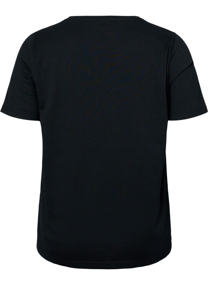 FLASH - 2-pak t-shirt med motiv, Black/Port Royale , Packshot image number 2