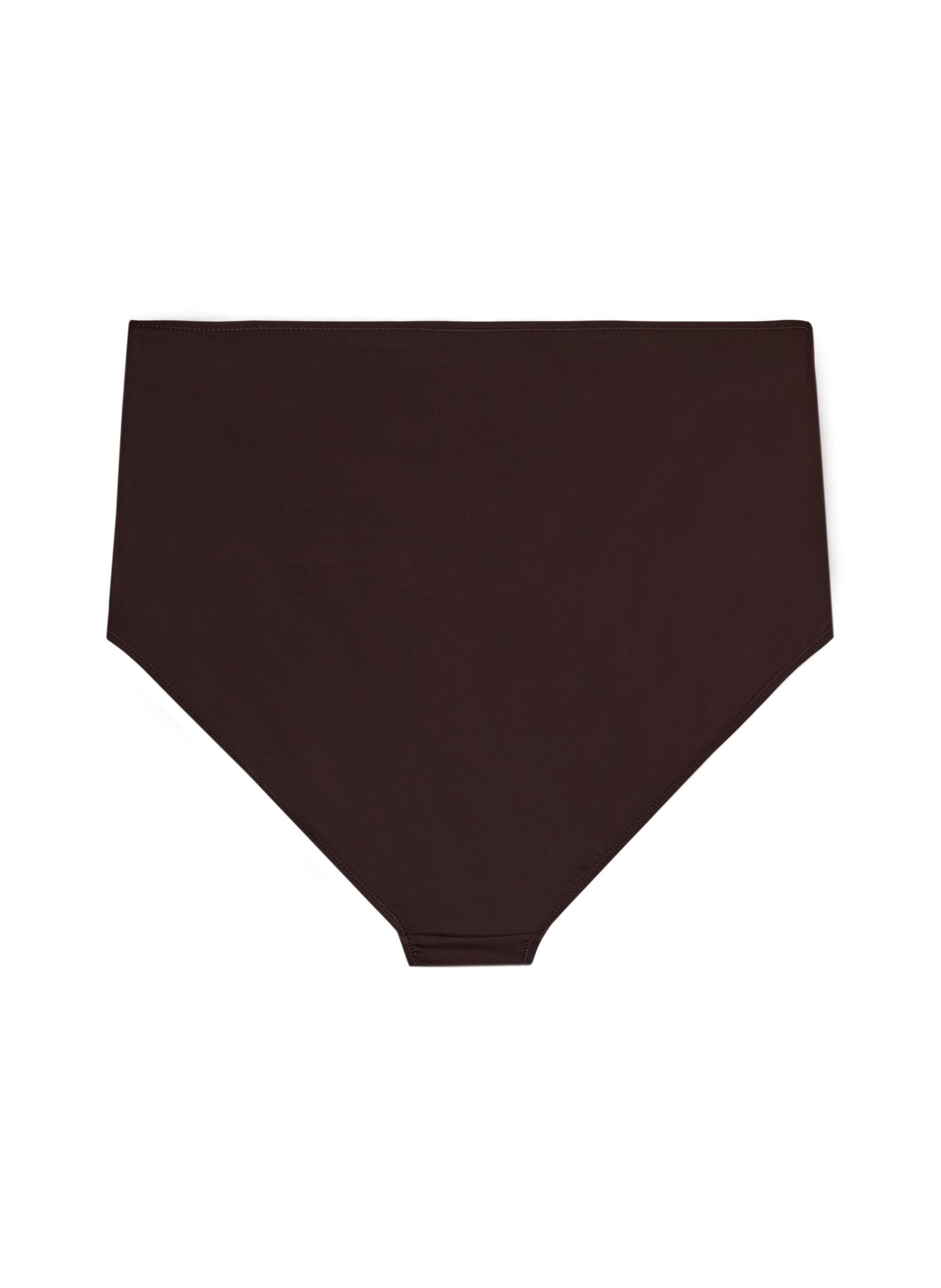 ZizziBikini underdel med h&oslash;j talje, Brun, Packshot image number 1